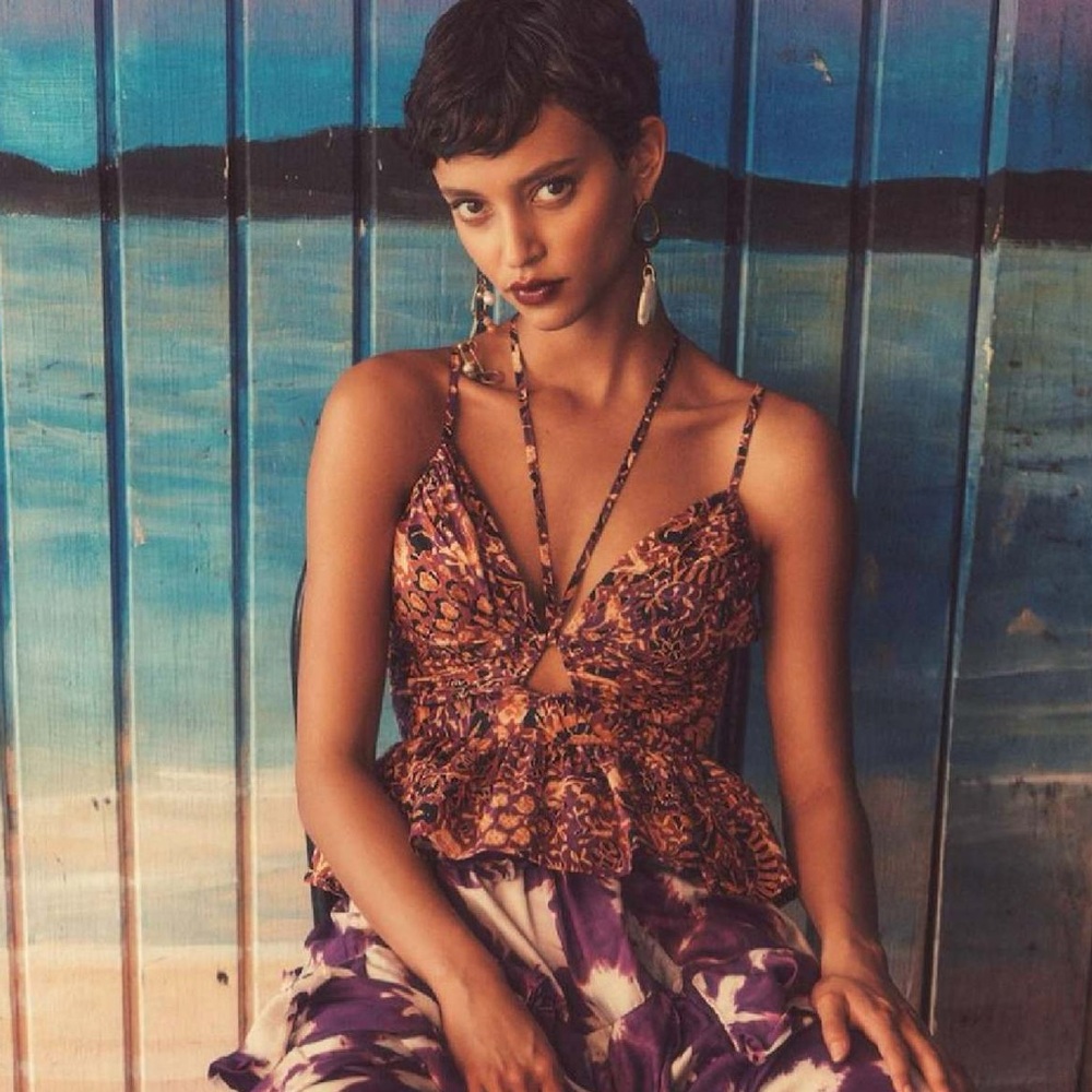 NEW Ulla Johnson Essie Top in Blackcurrent